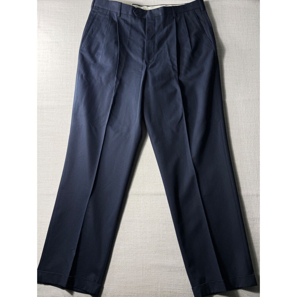 Jos A Bank David Leadbetter Men's Golf Trouser Pants Navy 40x32 NWT